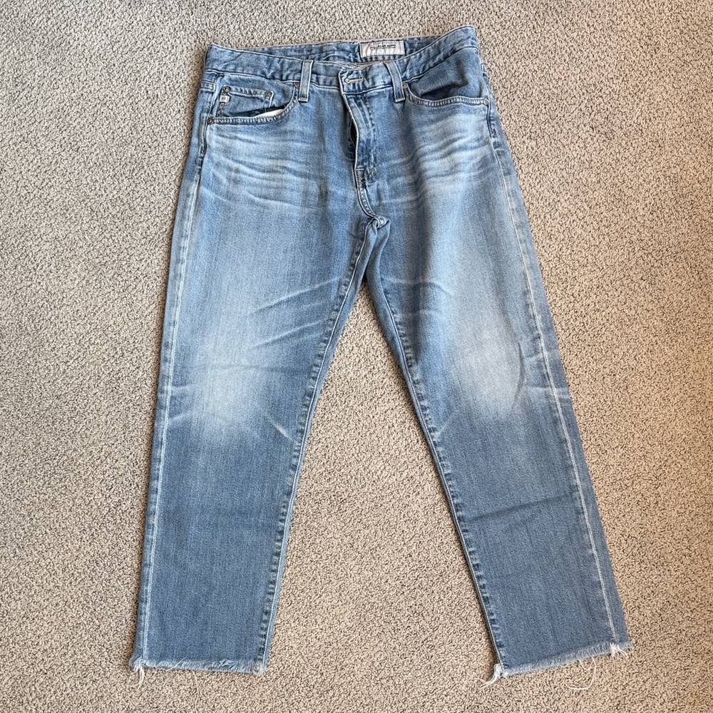 AG Adriano Goldschmied Women's Boyfriend Jeans in Light Blue
